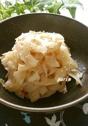 レンコンの豆板醤和え-レシピのメイン写真