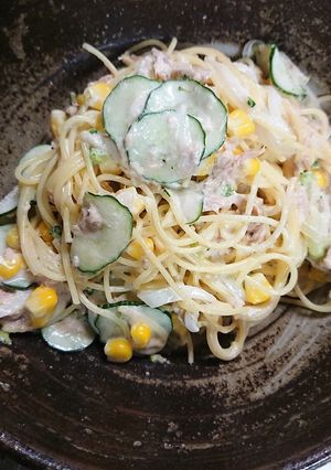 野菜サラダスパゲッティ-レシピのメイン写真