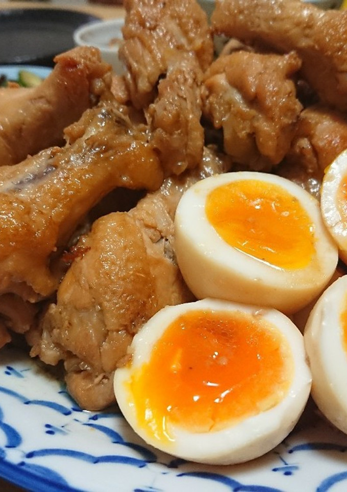 鶏手羽元と卵の甘辛さっぱり煮-レシピのメイン写真