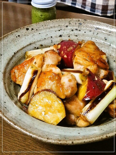 さつまいもと鶏肉の甘辛柚子胡椒焼き-レシピのメイン写真