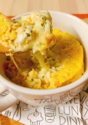 レンジで3分！ツナ缶入りキッシュオムレツ-レシピのメイン写真