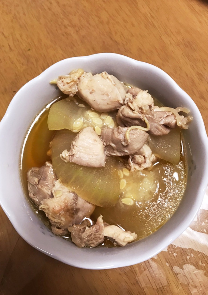 冬瓜と鶏肉の煮物、炊きました！-レシピのメイン写真