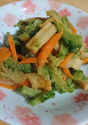 肉無しでもうまいっ☆ゴーヤの甘味噌炒め-レシピのメイン写真