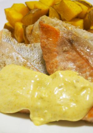 鮭のムニエル♪タルタルソースにカレー粉を-レシピのメイン写真