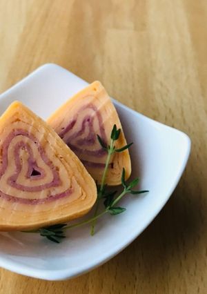 お弁当に！ぐるぐるハム入り卵焼き-レシピのメイン写真