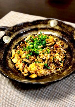 キノコのピリ辛チャーハン-レシピのメイン写真