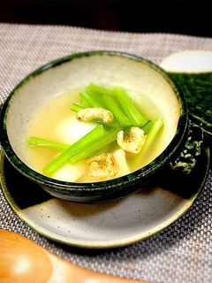 小かぶと干しエビのとろみスープ-レシピのメイン写真