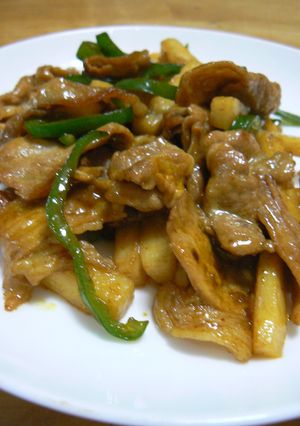 豚肉と長芋の甘辛カレー炒め-レシピのメイン写真