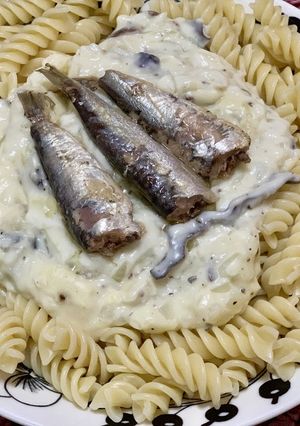 オイルサーディンのホワイトソースパスタ-レシピのメイン写真