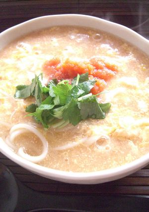 明太たまごとじうどん-レシピのメイン写真
