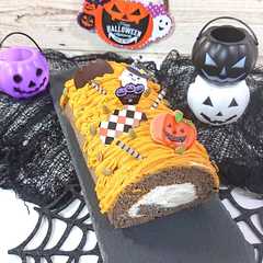 รูปของ ハロウィンロールケーキ(かぼちゃ)