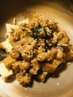 毎日の納豆●厚揚げのあまから煮と-レシピのメイン写真