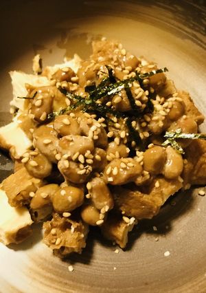 毎日の納豆●厚揚げのあまから煮と-レシピのメイン写真