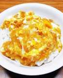 ミニフライパンで簡単たぬき丼