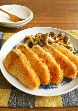鮭ときのこの香草パン粉焼き☆お弁当にも♪-レシピのメイン写真