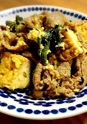 牛肉と厚揚げのオイスター煮込み-レシピのメイン写真