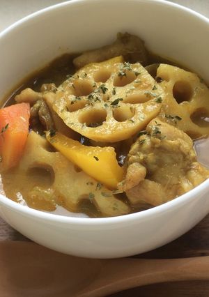 野菜たっぷり！秋のスープカレー-レシピのメイン写真