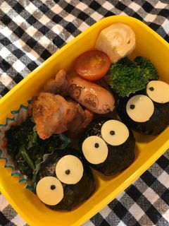 まっくろくろすけ 保育園弁当-レシピのメイン写真