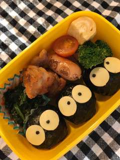 まっくろくろすけ 保育園弁当-レシピのメイン写真
