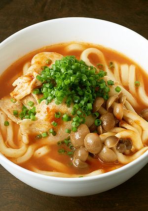 キムチの素だけで！うま辛キムチうどん-レシピのメイン写真