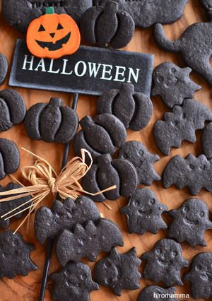 ハロウィンにブラックオイルクッキー-レシピのメイン写真