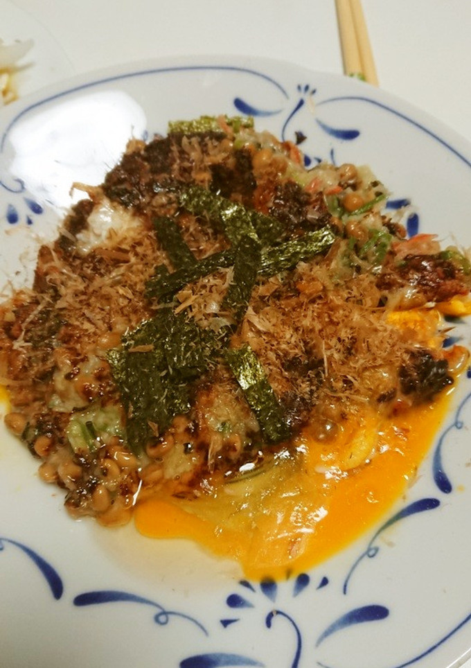 ★山芋と納豆のふわふわ焼き-レシピのメイン写真