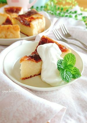 カルピスとお豆腐のベイクドチーズケーキ。-レシピのメイン写真
