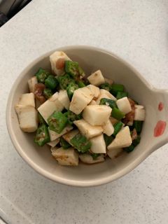 長芋と梅おくらの和え物-レシピのメイン写真