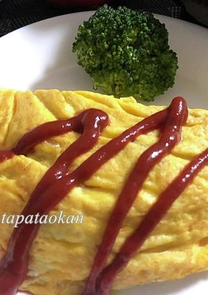 ツナとモヤシ、玉ねぎのオムレツ-レシピのメイン写真