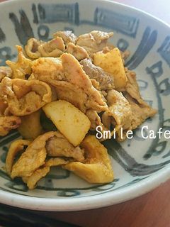 ピリッとカレー風味♪豚こまとレンコン炒め-レシピのメイン写真