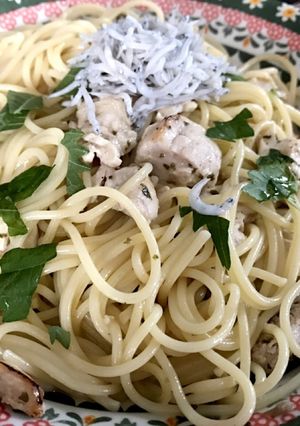 マグロとしらすのボンゴレ風パスタ♡-レシピのメイン写真