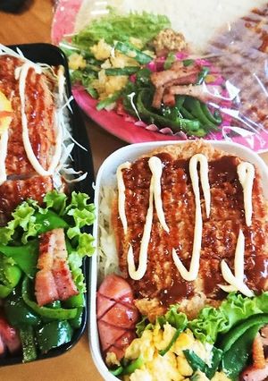 高２男子のお弁当10月7日-レシピのメイン写真