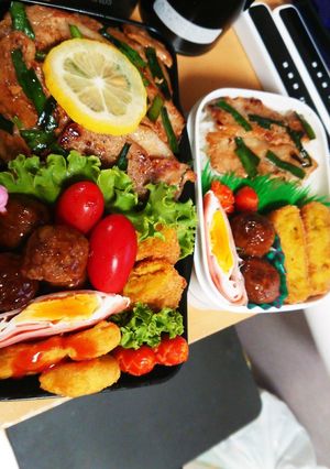 高２男子のお弁当10月8日-レシピのメイン写真