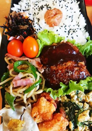 高２男子のお弁当10月9日-レシピのメイン写真