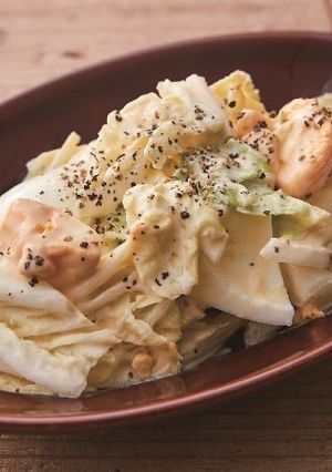 白菜とゆで卵のクリームサラダ-レシピのメイン写真