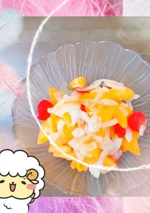 マクロビ☆柿のマリネサラダ-レシピのメイン写真