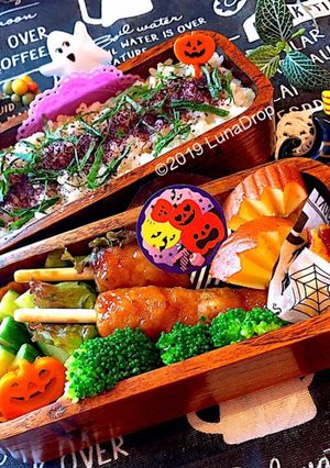 中学生 ハロウィン弁当 詰め方 1008-レシピのメイン写真