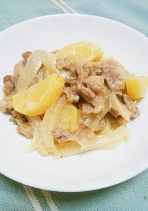 簡単食材！豚こまのマヨじゃが炒め-レシピのメイン写真