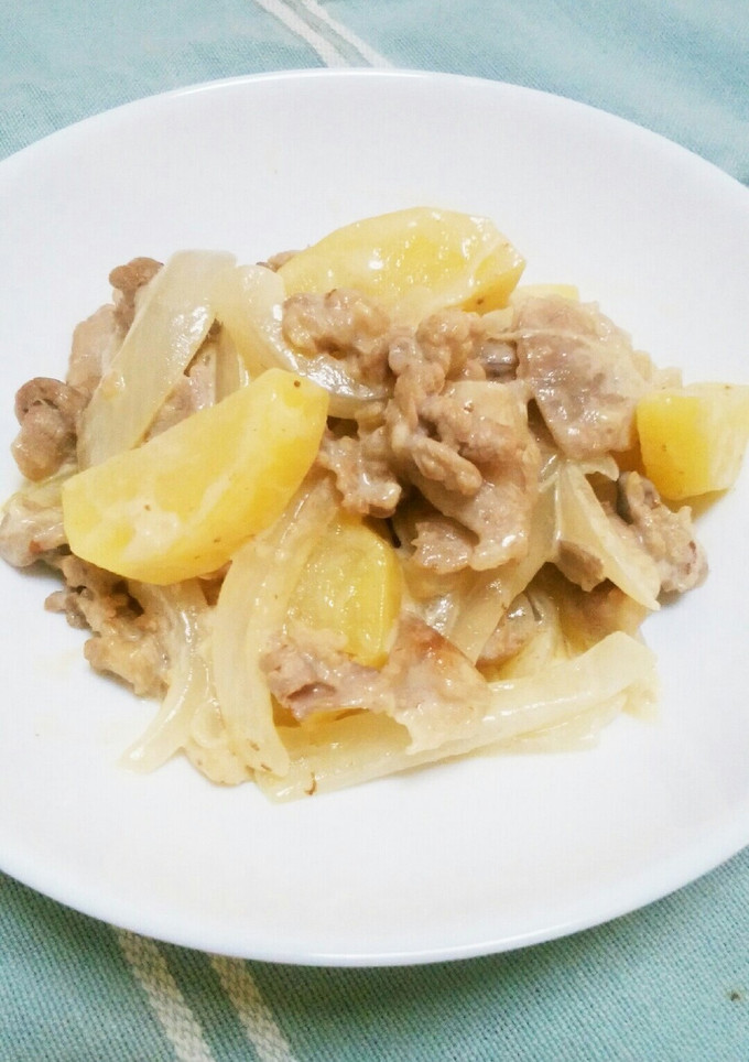 簡単食材！豚こまのマヨじゃが炒め-レシピのメイン写真