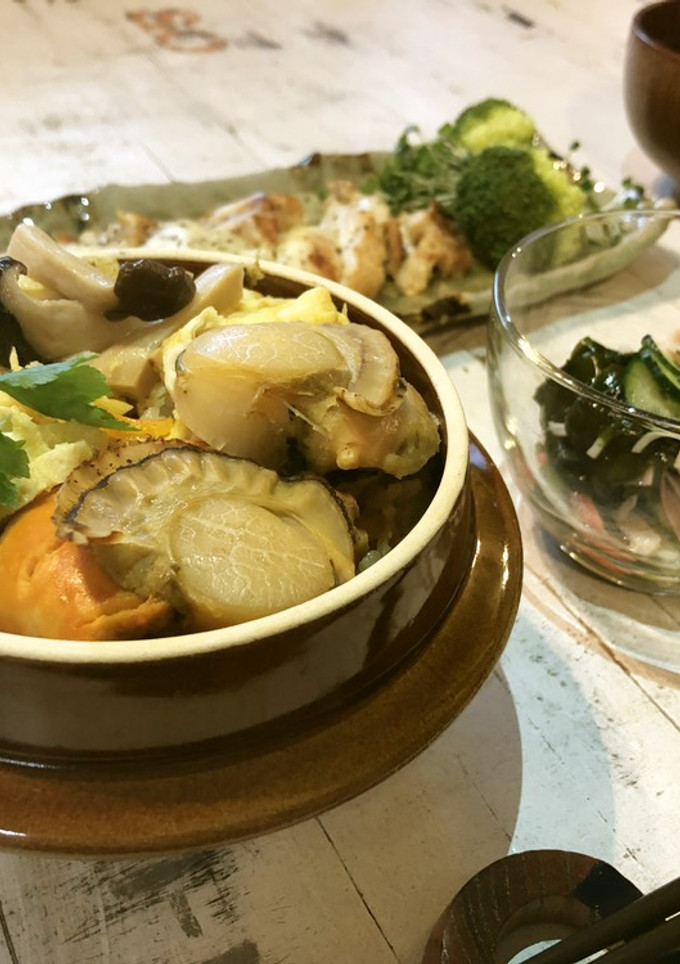 ボイルほたてときのこの炊き込みご飯-レシピのメイン写真