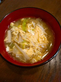 食べる味噌汁・3~ふわふわキャベツ卵-レシピのメイン写真