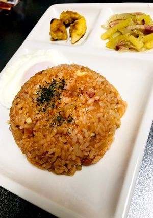 子供とフライパン無しで簡単チキンライス風-レシピのメイン写真