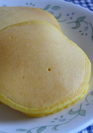 朝食おやつに♫かぼちゃチーズパンケーキ♡-レシピのメイン写真
