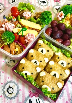 運動会弁当 リラックマのおいなりさん-レシピのメイン写真