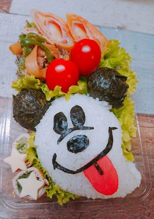 おばけミッキー キャラ弁♪♪-レシピのメイン写真