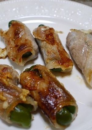 チーズ詰めピーマンの豚肉巻-レシピのメイン写真