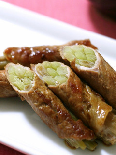 蕗のお肉巻き-レシピのメイン写真