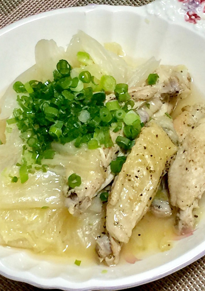 白菜と手羽先のコンソメ煮-レシピのメイン写真
