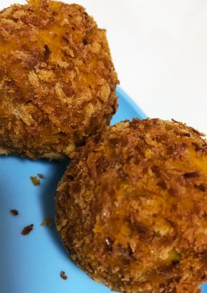 揚げないかぼちゃチーズコロッケ-レシピのメイン写真