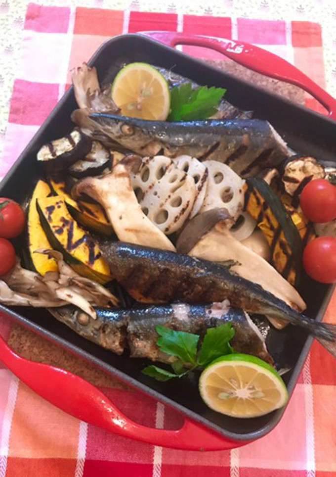 秋刀魚と秋野菜のグリル-レシピのメイン写真